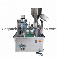 Automatic Rotary Ketchup Chocolate Chilly Sauce Peanuts Sauce Fruit Sauce Cup Filling Sealing Machine Filling Machine Packing Machine Capping Machine